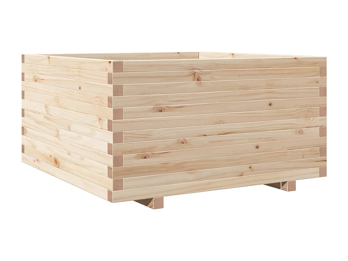 Jardinière 90x90x49,5 cm bois de pin massif