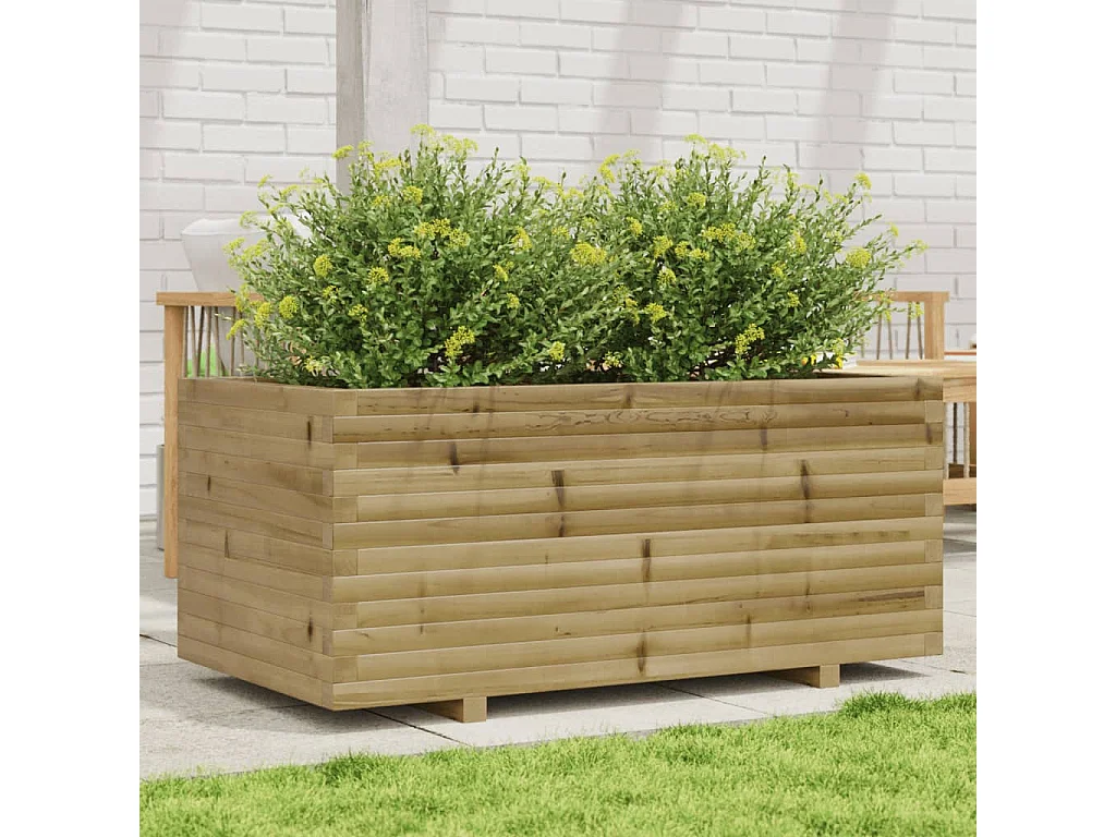 Jardinière 110x60x49,5 cm bois de pin imprégné