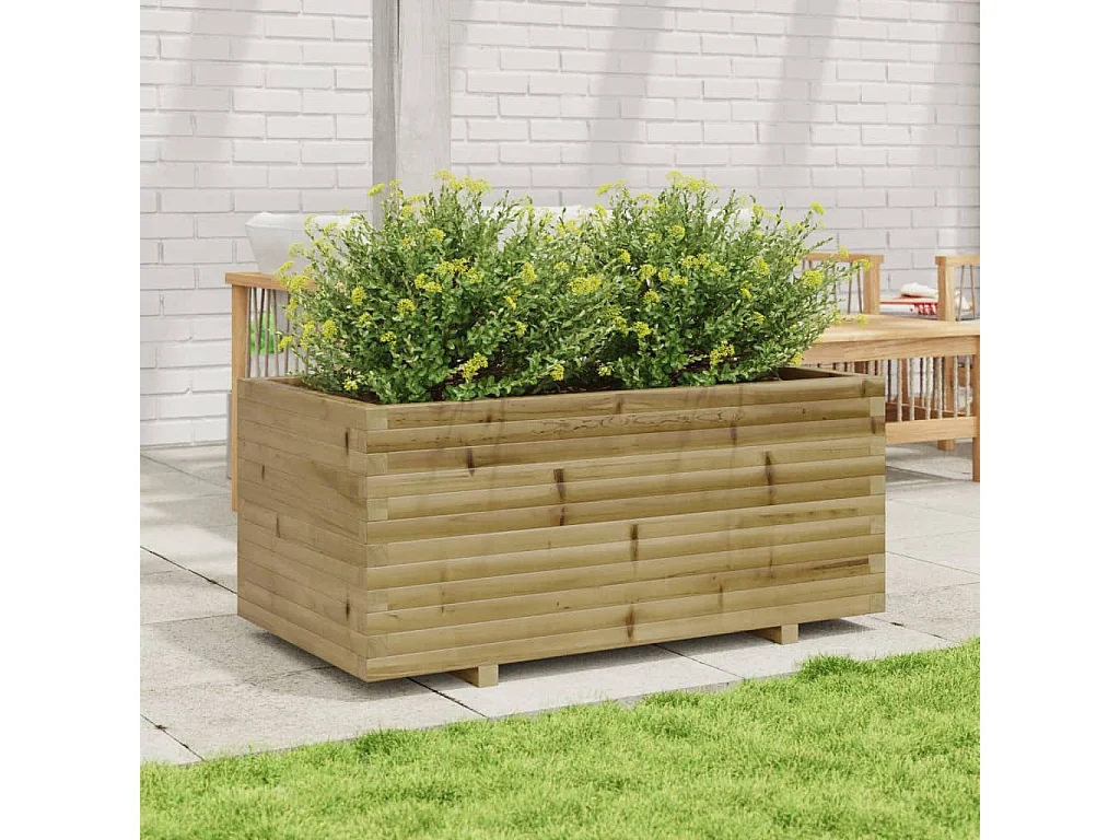 Jardinière 110x60x49,5 cm bois de pin imprégné