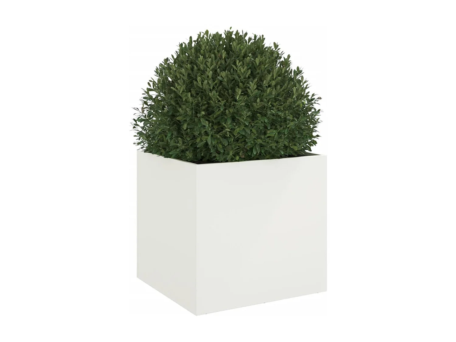 Jardinière blanc 49x47x46 cm acier