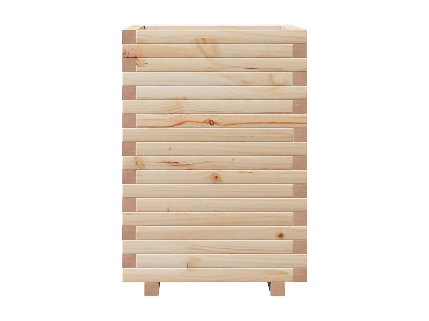 Jardinière 50x50x72 cm bois de pin massif