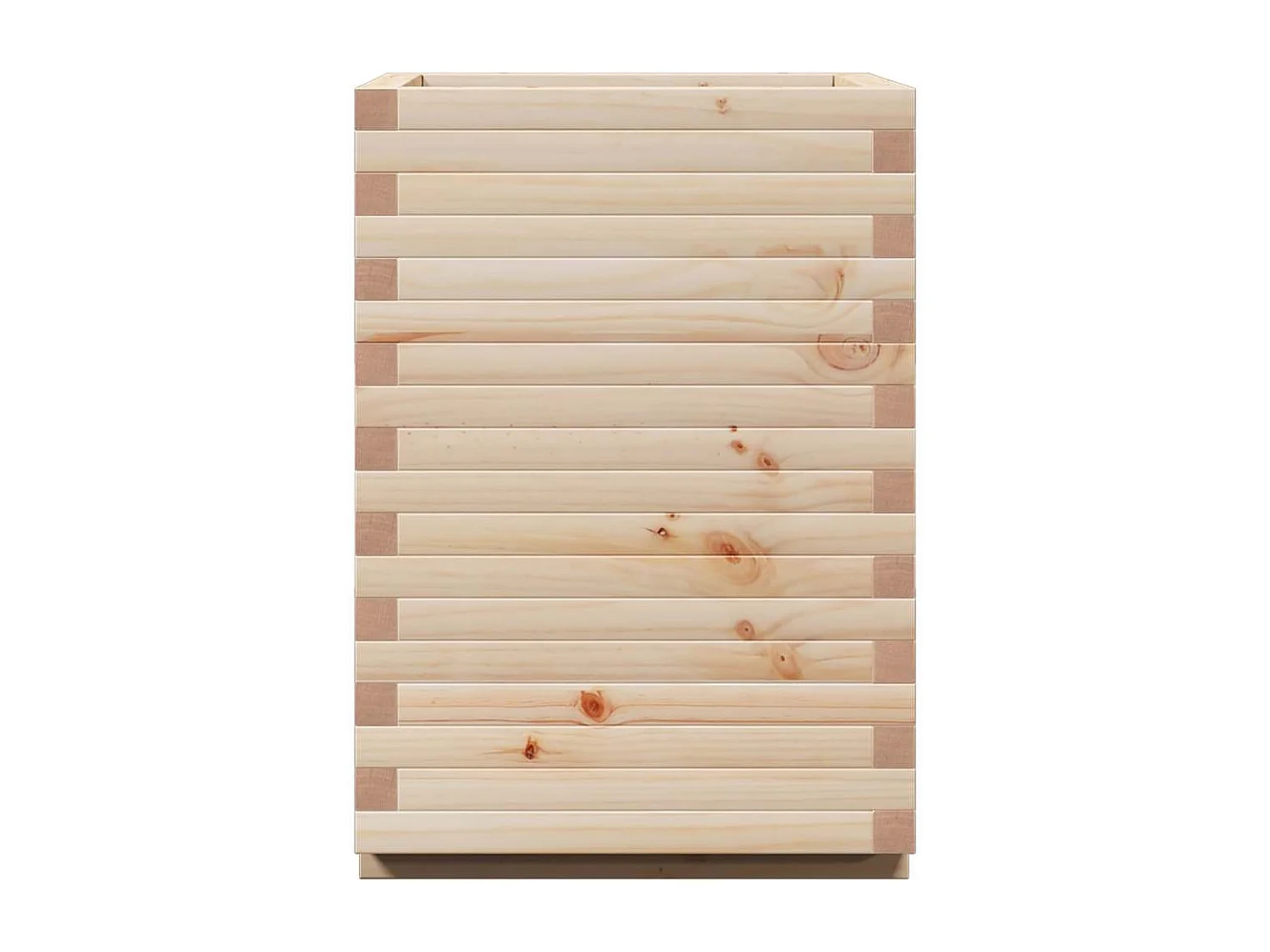 Jardinière 50x50x72 cm bois de pin massif