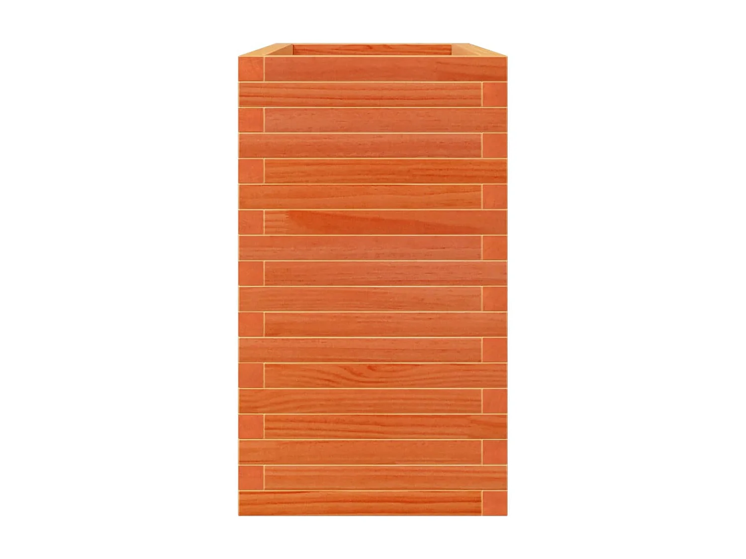 Jardinière cire marron 90x40x68,5 cm bois de pin massif