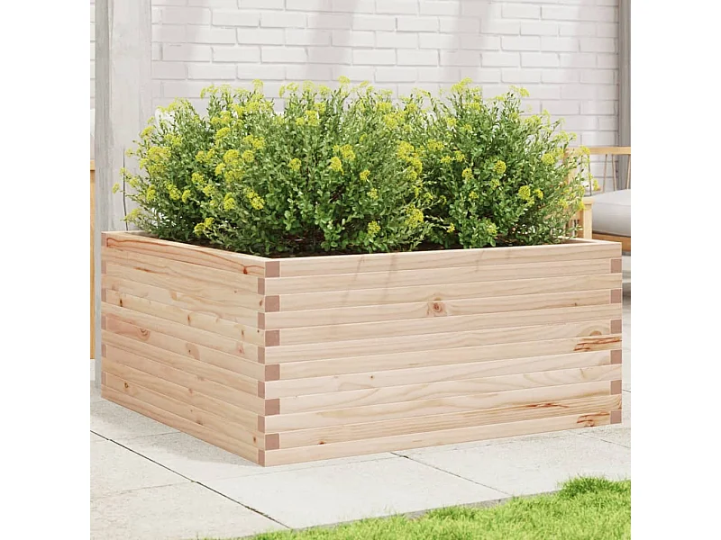 Jardinière 100x100x46 cm bois de pin massif