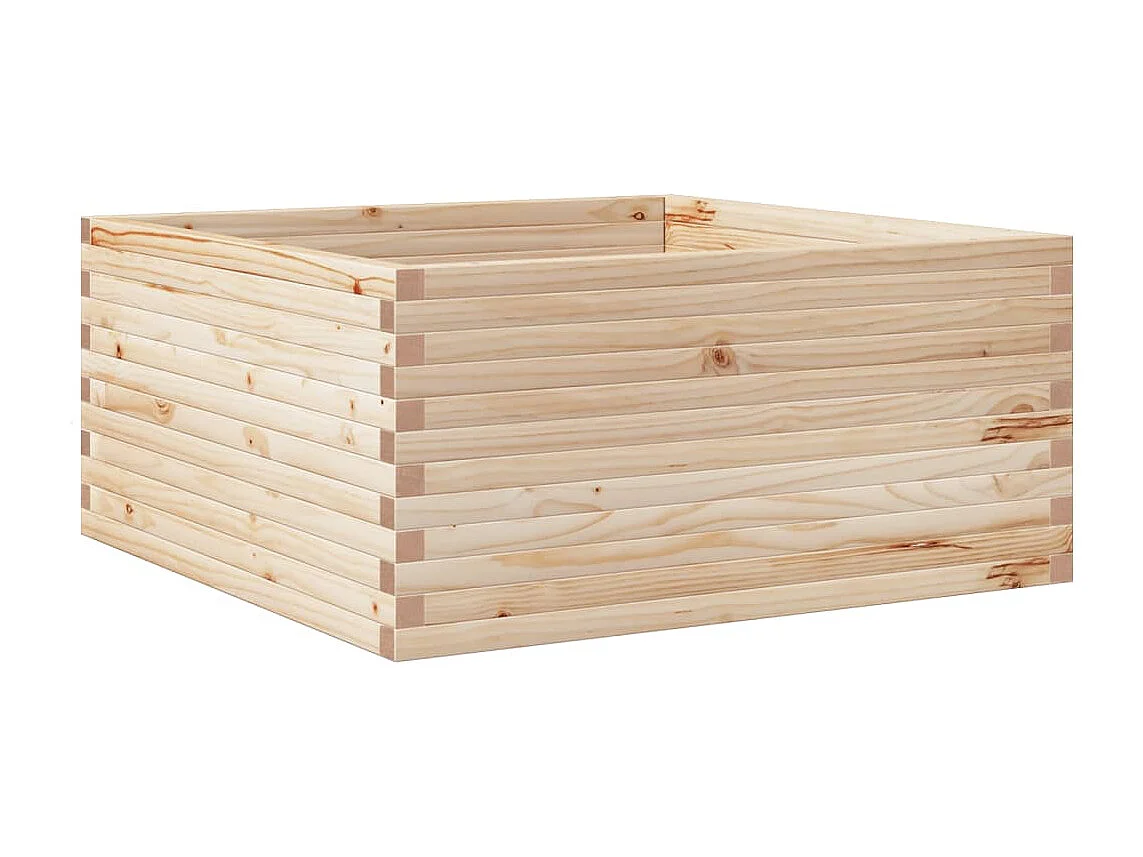 Jardinière 100x100x46 cm bois de pin massif