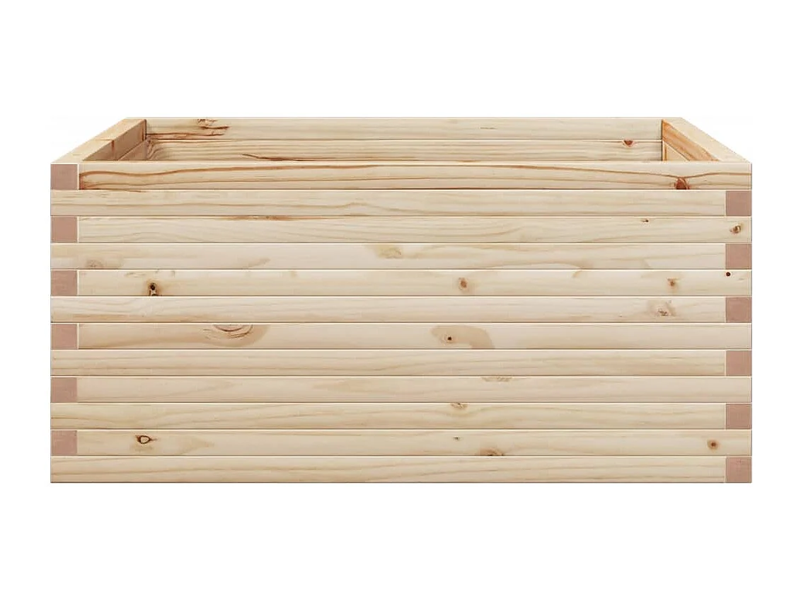 Jardinière 100x100x46 cm bois de pin massif