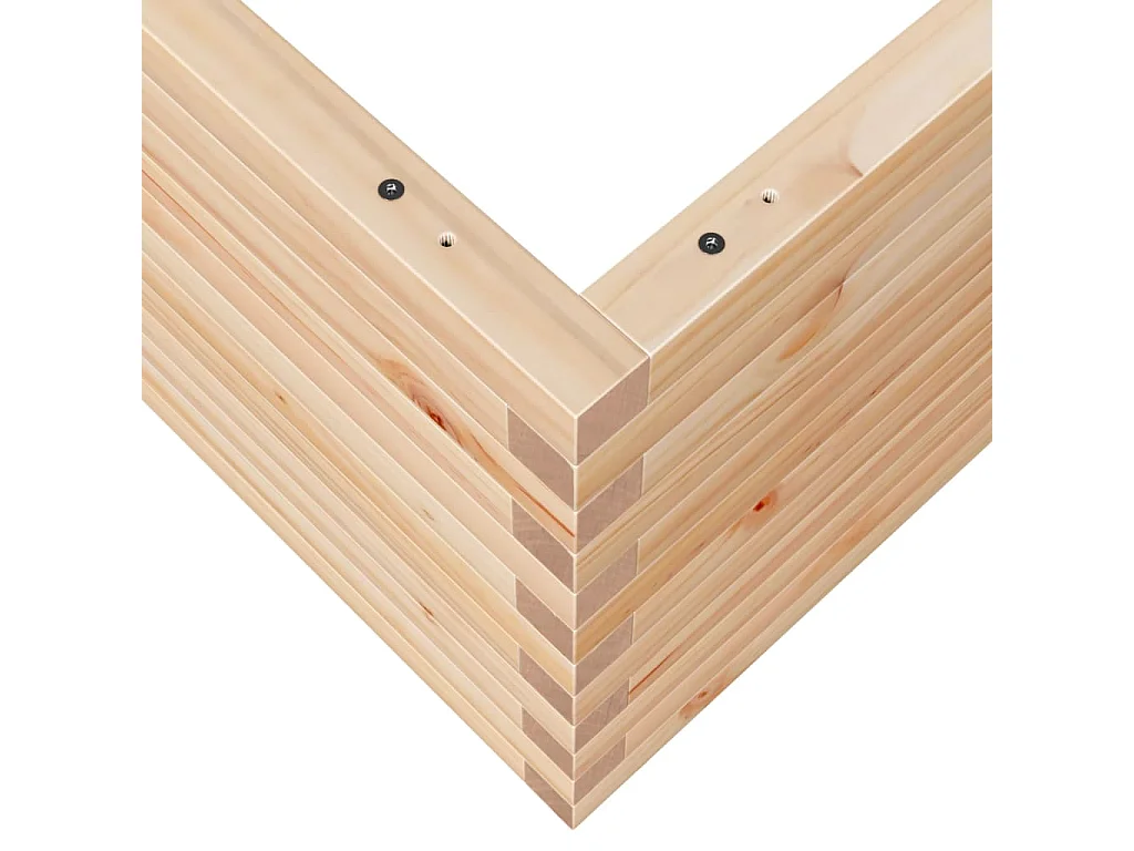 Jardinière 100x100x46 cm bois de pin massif