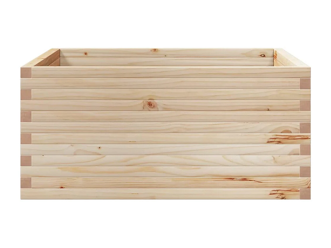 Jardinière 100x100x46 cm bois de pin massif