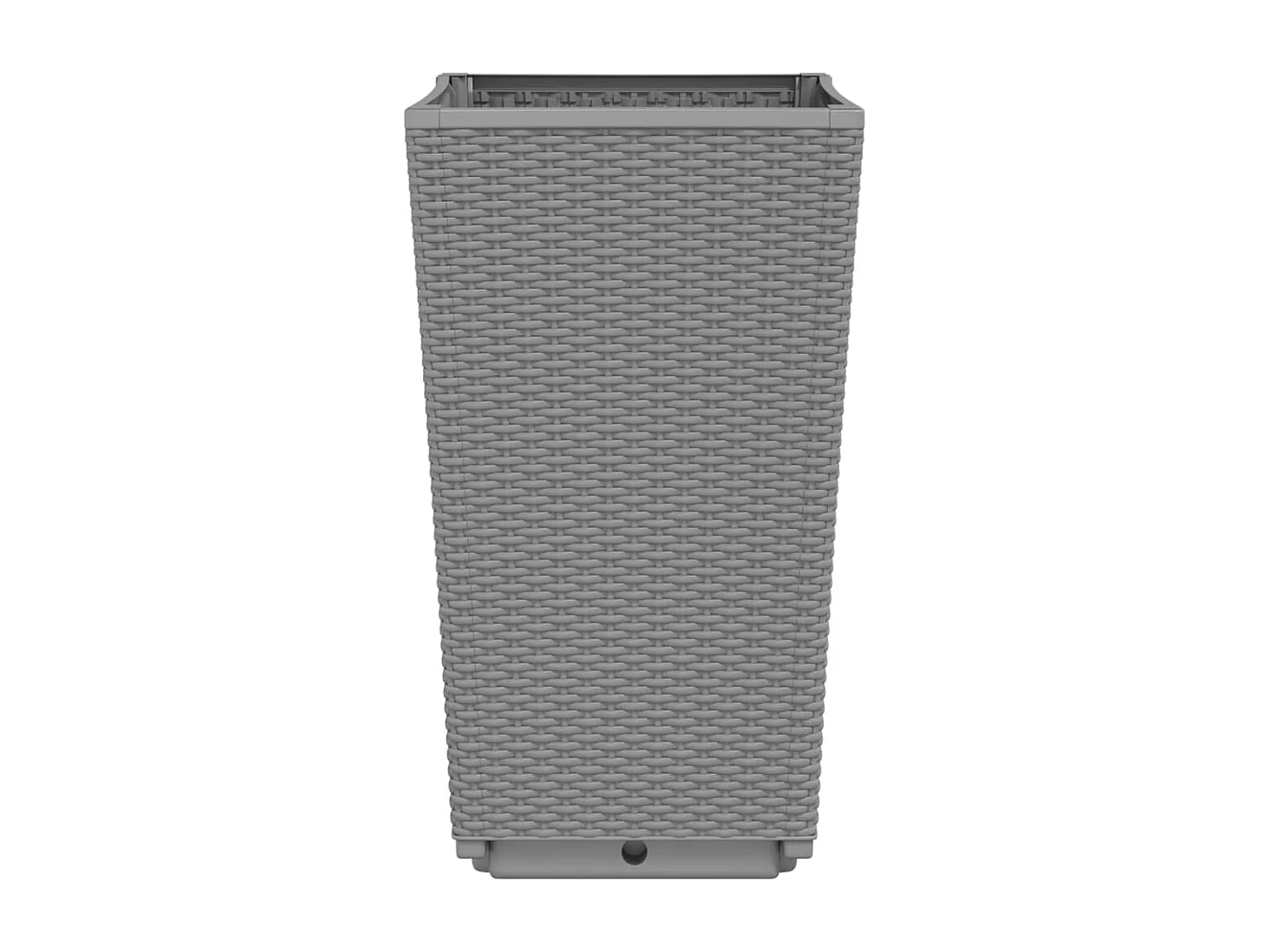 Jardinières 2 pcs gris clair 32,5x32,5x57 cm polypropylène