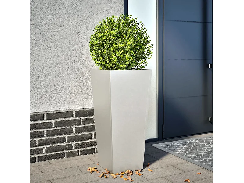 Jardinière 35x35x75 cm acier inoxydable