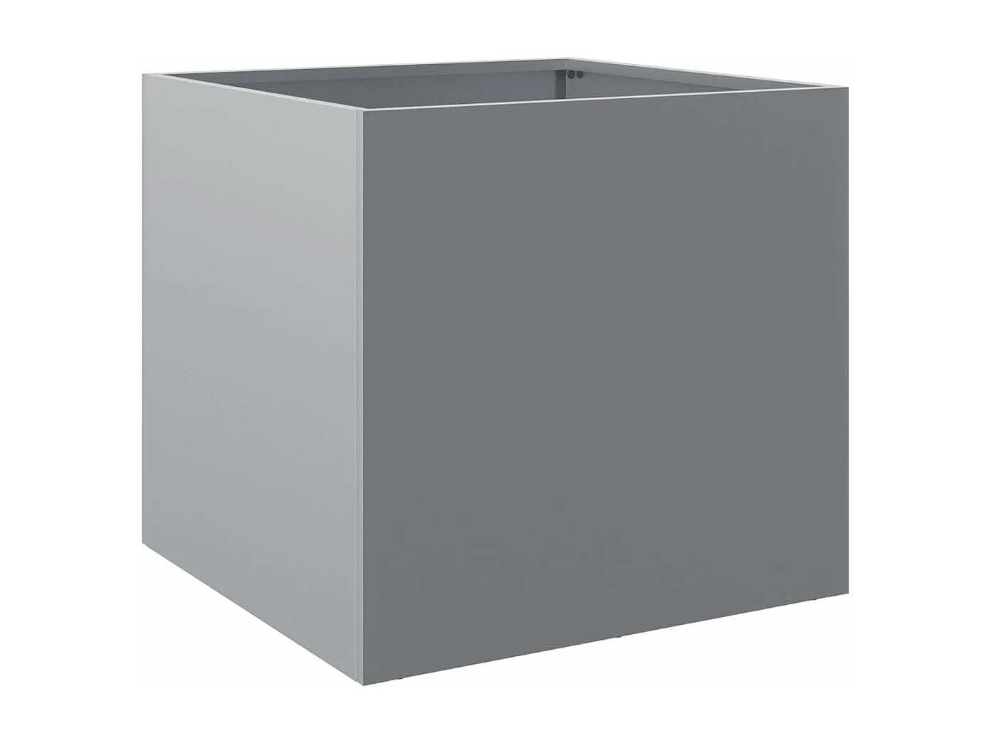 Pflanzkübel Silbern 49x47x46 cm Verzinkter Stahl