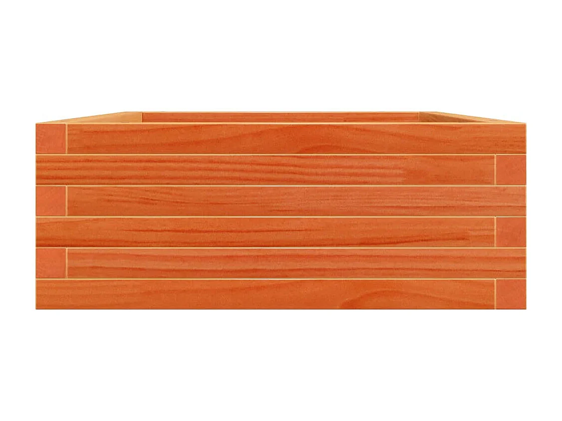 Fioriera Giardino Marrone Cera 90x60x23 cm Legno Massello Pino