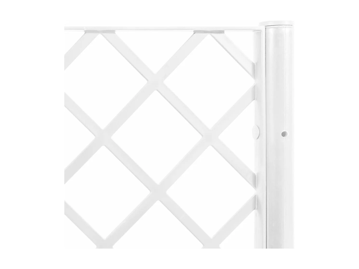 Fioriera da Giardino con Graticcio Bianco 160x120x140 cm in PP