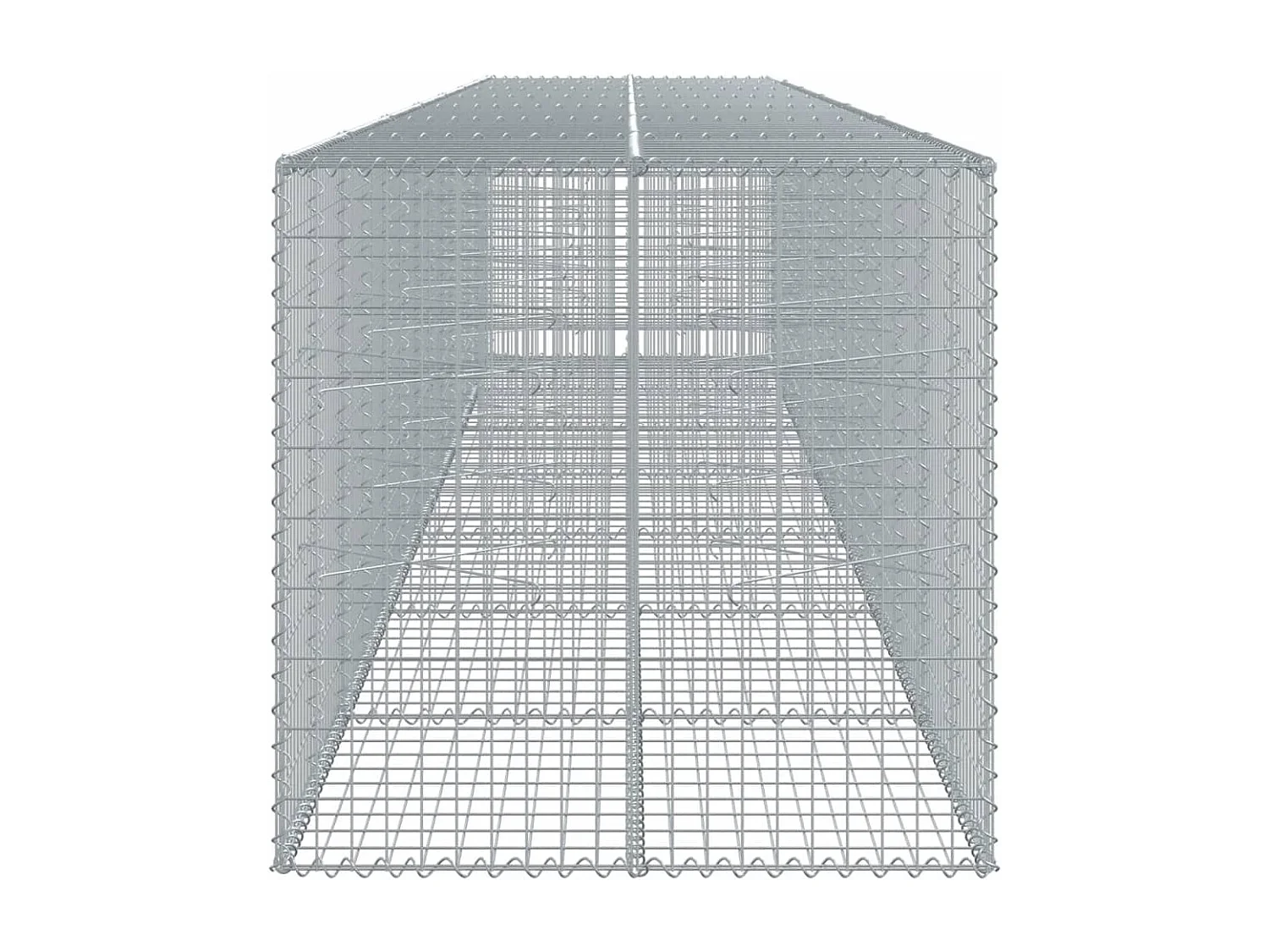 Panier gabion avec couvercle 700x100x100 cm fer galvanisé