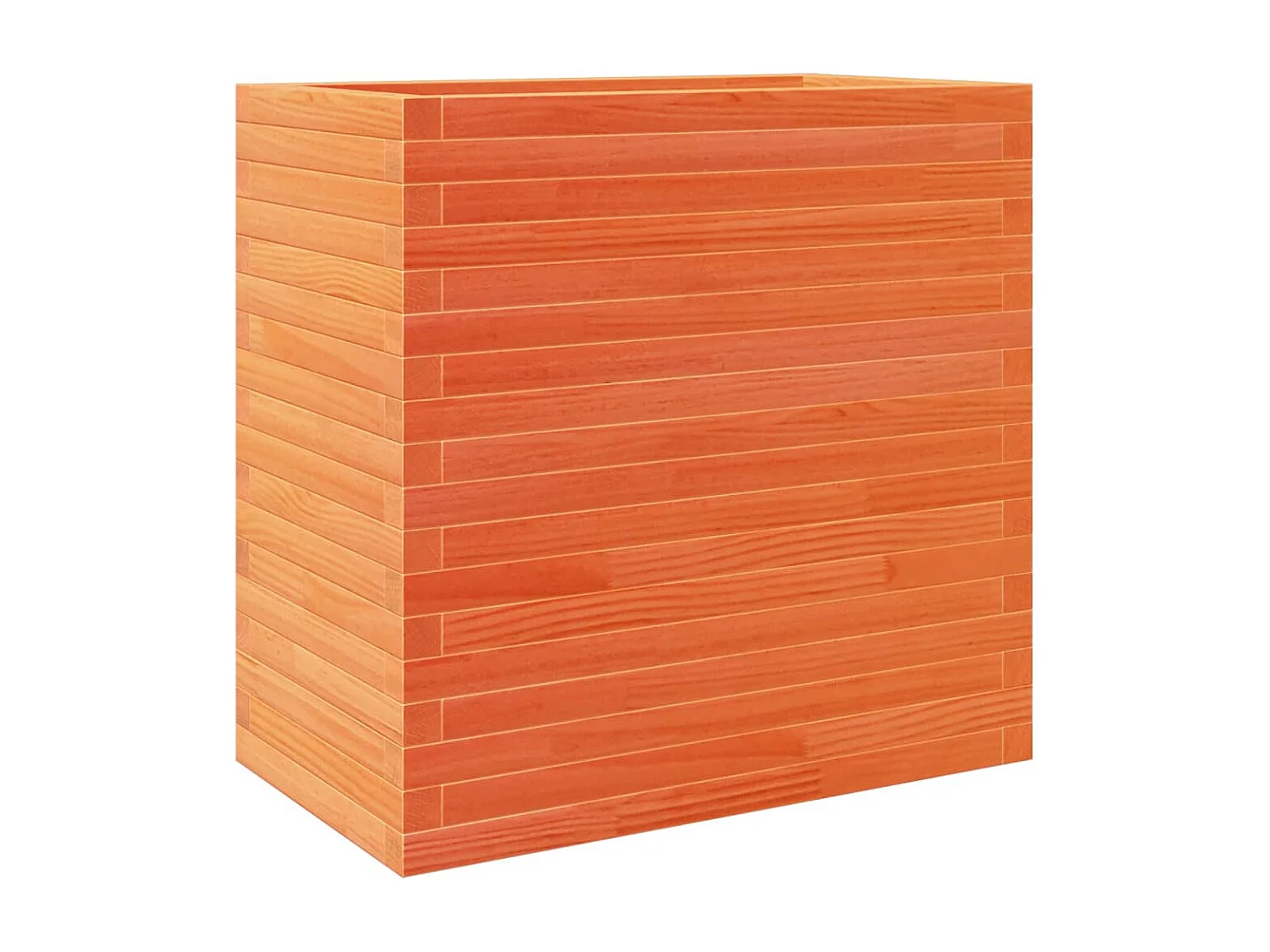 Plantenbak 70x40x68,5 cm massief grenenhout wasbruin