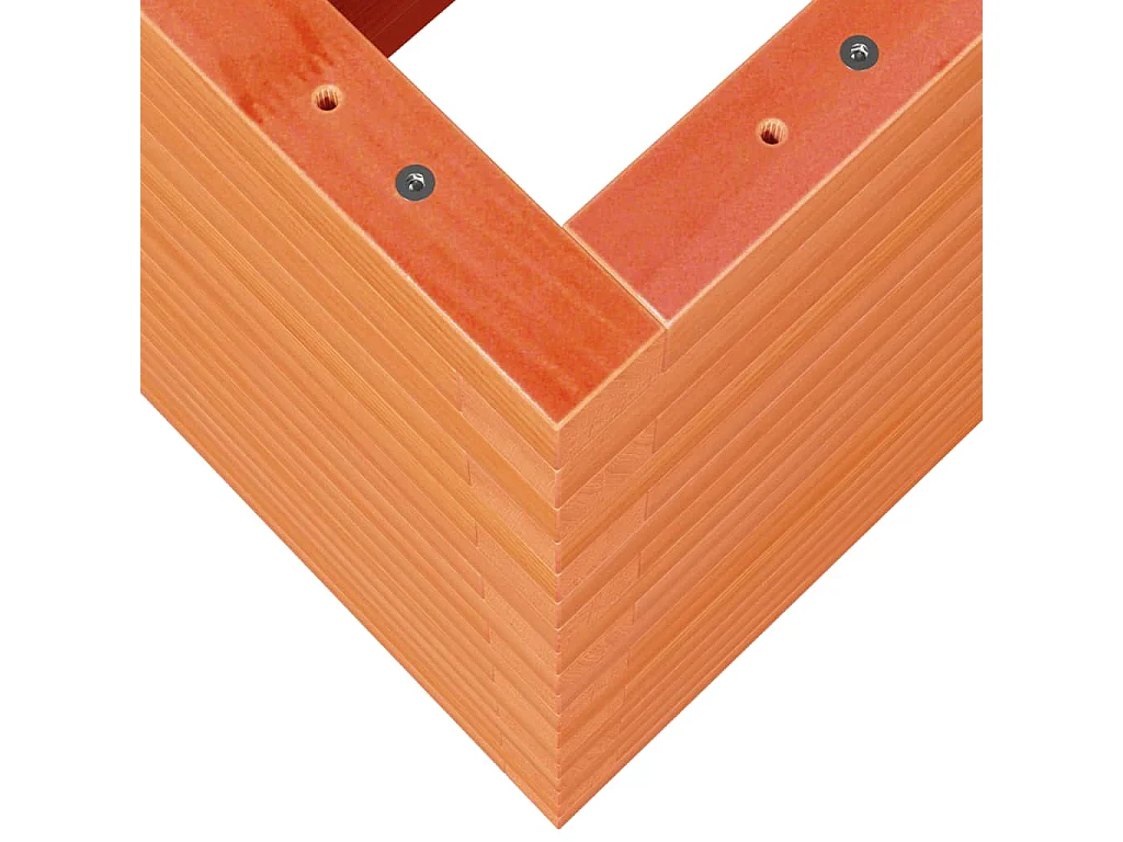 Jardinière cire marron 70x40x68,5 cm bois de pin massif