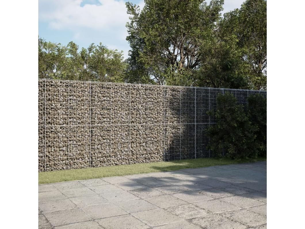 Cesto gabião com cobertura 1200x50x200 cm ferro galvanizado