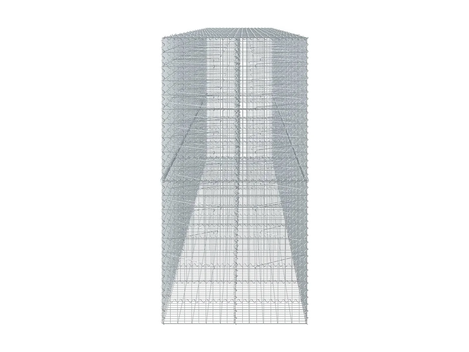 Panier gabion avec couvercle 750x100x200 cm fer galvanisé