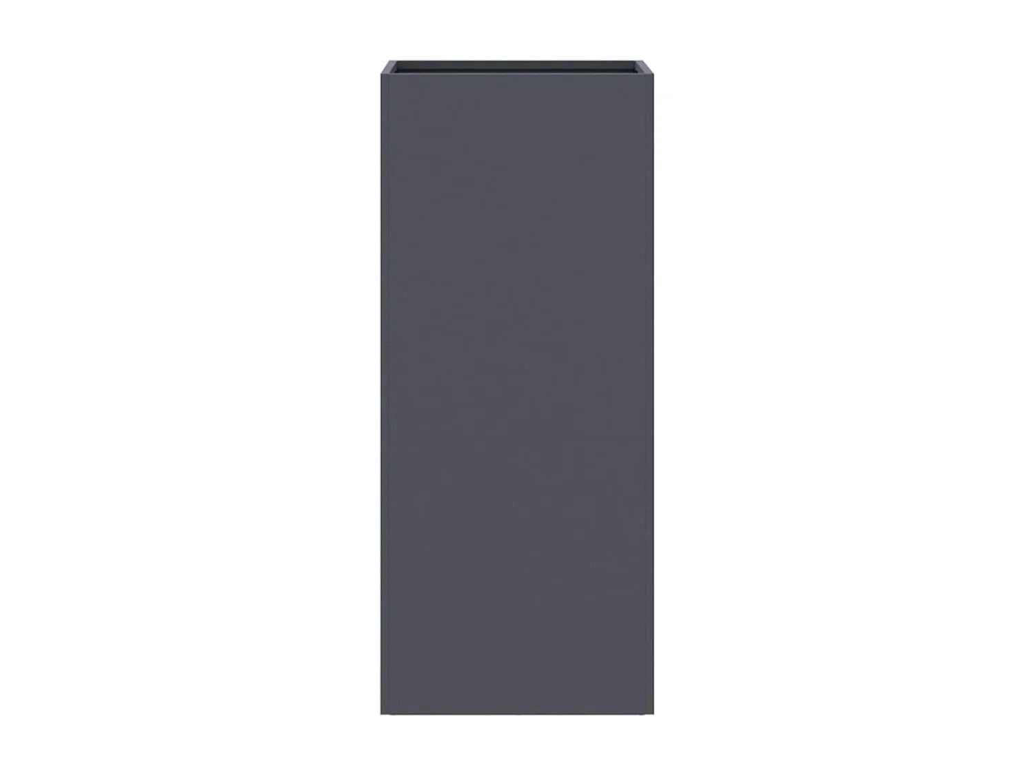 Jardinière anthracite 32x29x75 cm acier