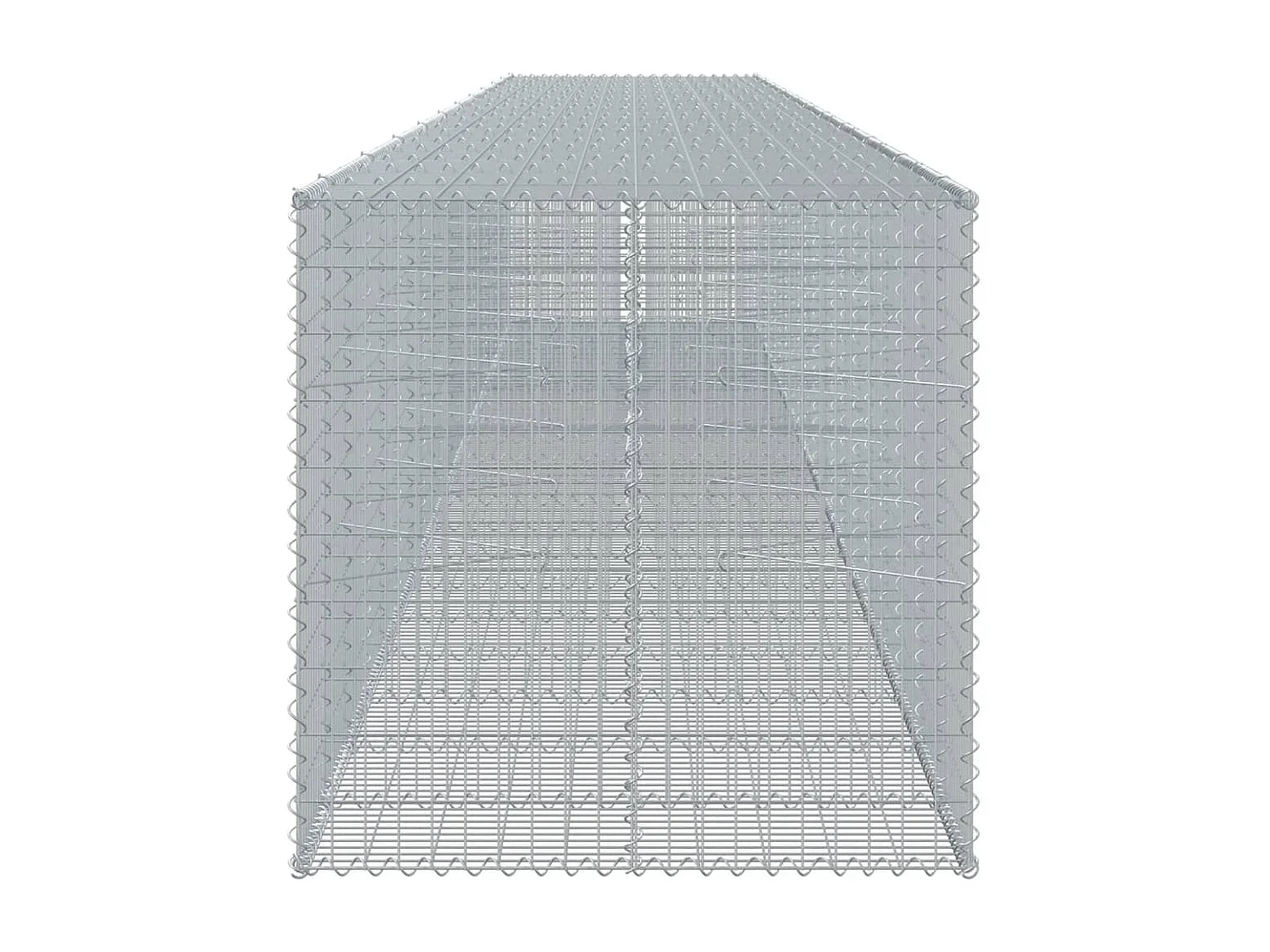Cesto gabião com cobertura 1050x100x100 cm ferro galvanizado