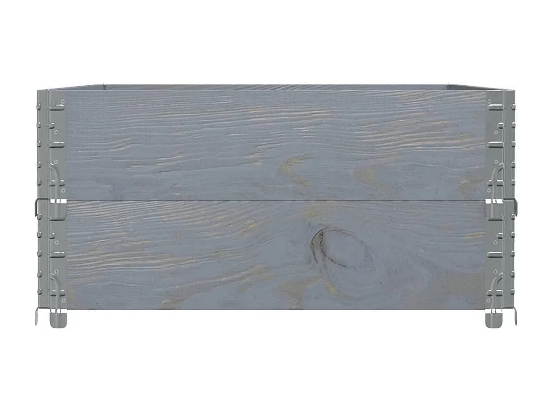 Vaso/floreira para jardim 120x80 cm pinho maciço cinzento