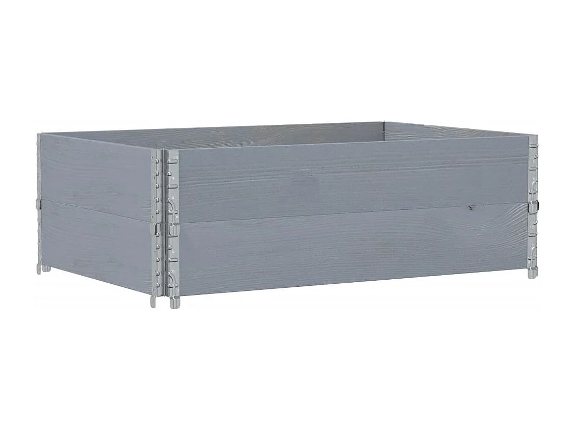 Vaso/floreira para jardim 120x80 cm pinho maciço cinzento