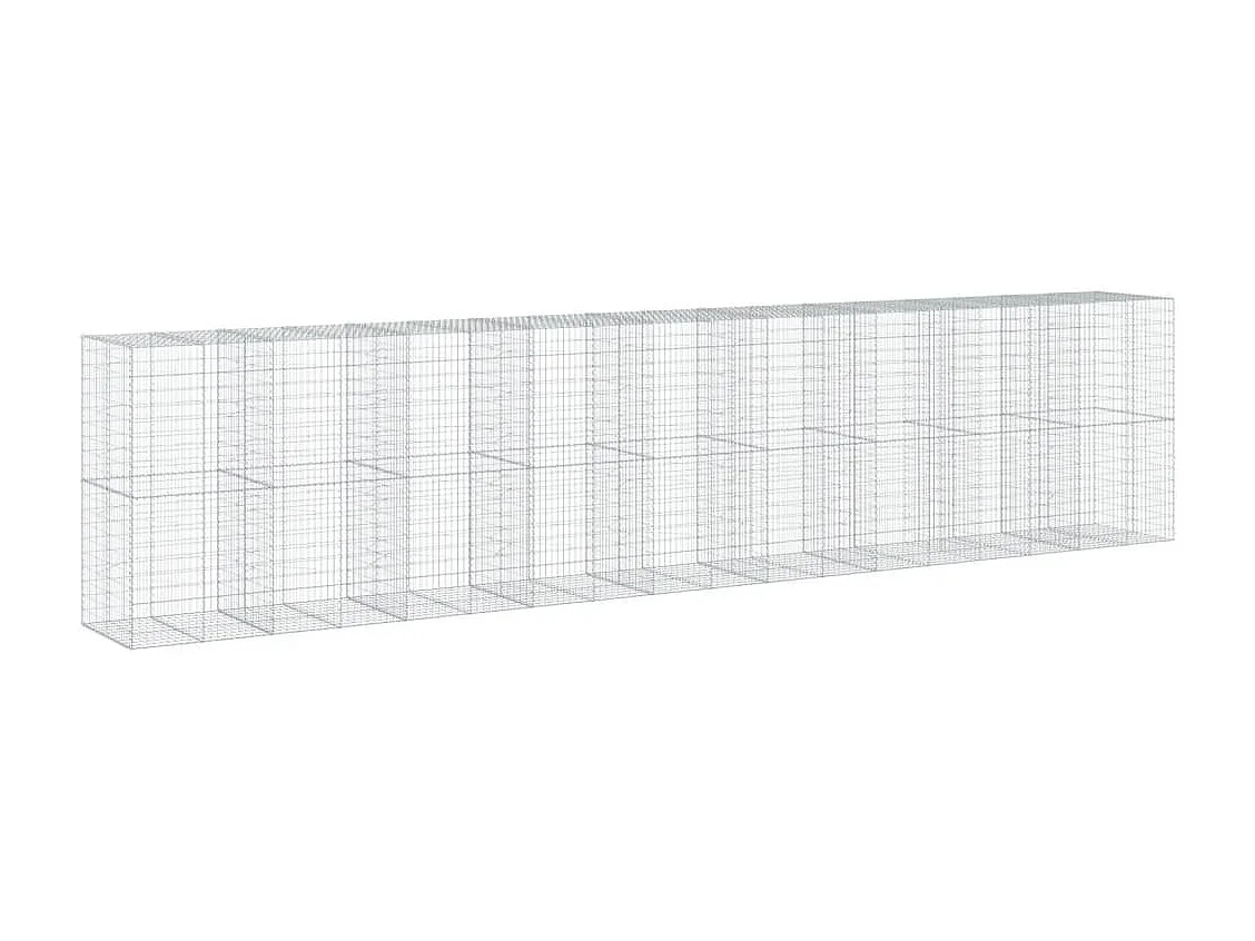Panier gabion avec couvercle 900x100x200 cm fer galvanisé