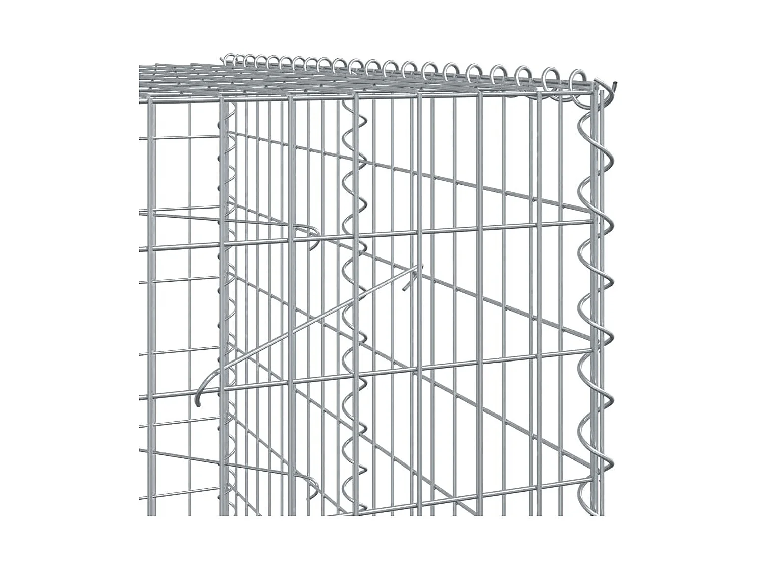 Panier gabion avec couvercle 900x100x200 cm fer galvanisé