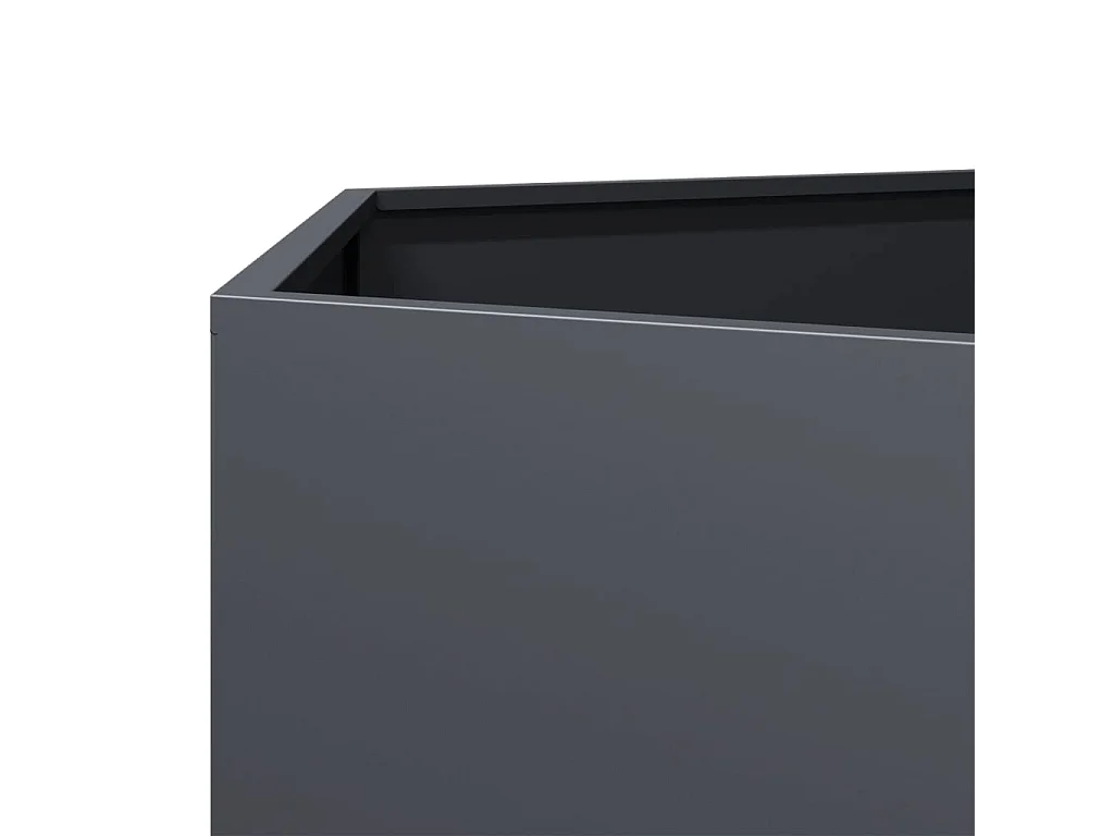 Vaso/floreira de jardim hexagonal 46x40x45 cm aço antracite