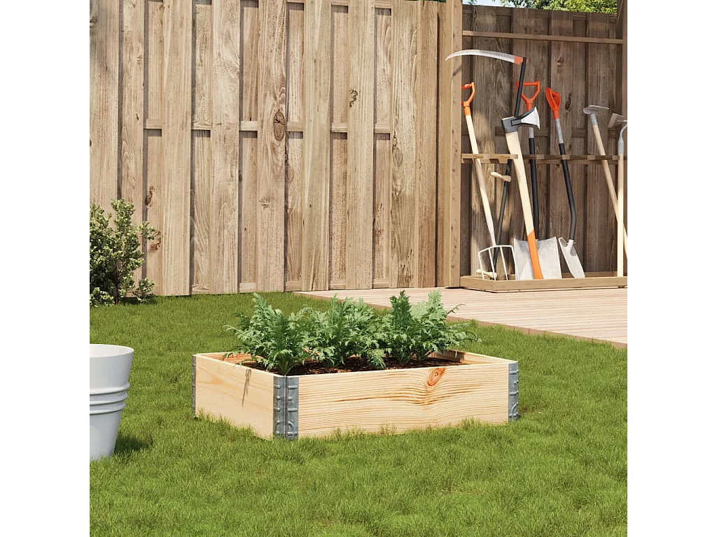 Jardinière 80x60 cm bois de pin massif