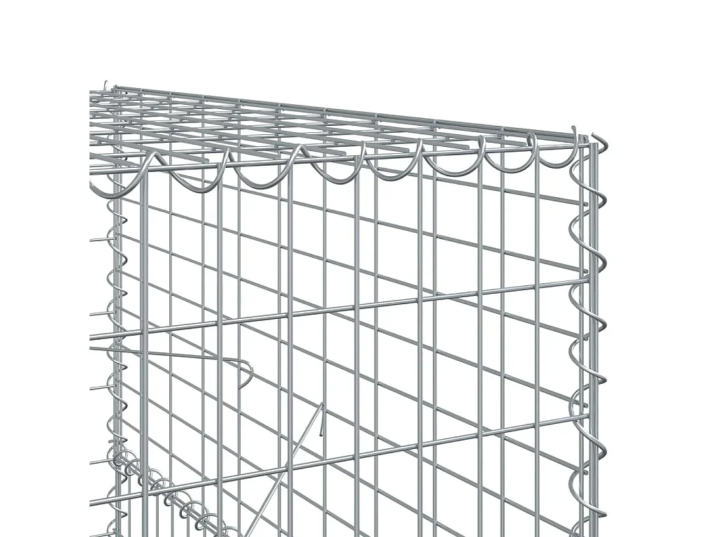 Panier gabion avec couvercle 900x100x150 cm fer galvanisé