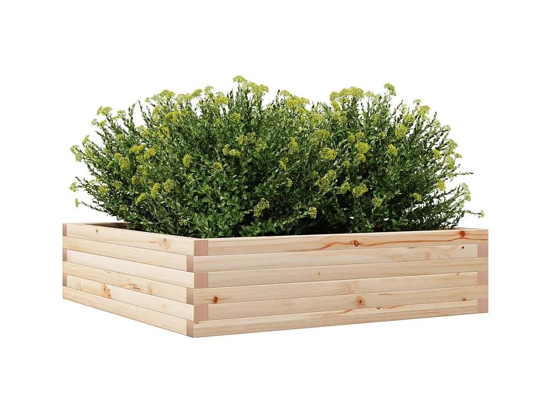 Plantenbak 90x90x23 cm massief grenenhout