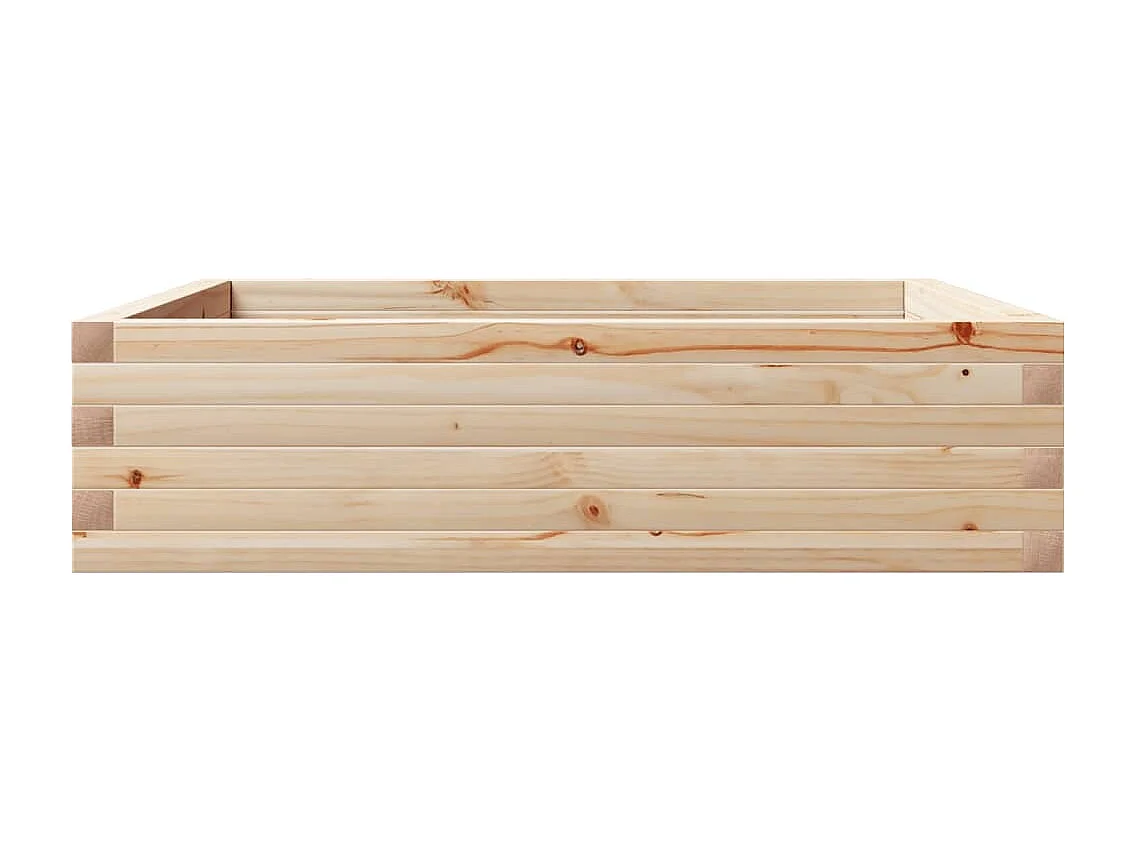 Jardinière 90x90x23 cm bois de pin massif