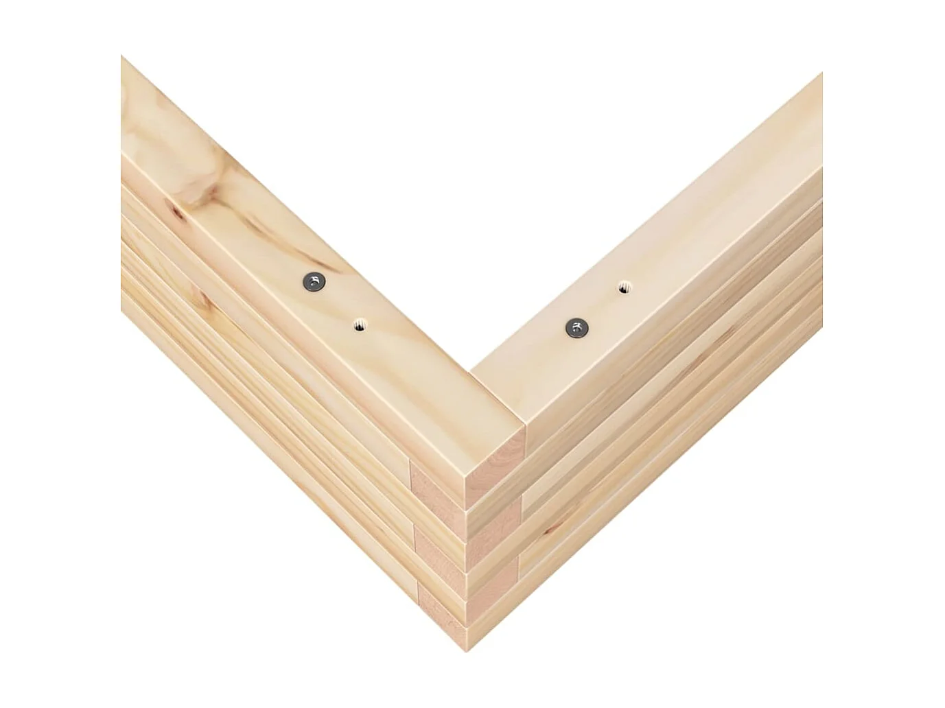 Jardinière 90x90x23 cm bois de pin massif