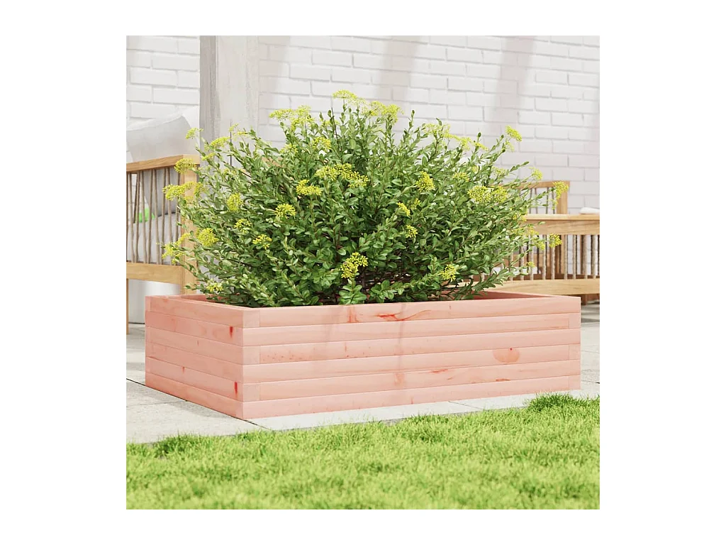 Fioriera da Giardino 90x60x23 cm in Legno Massello di Douglas