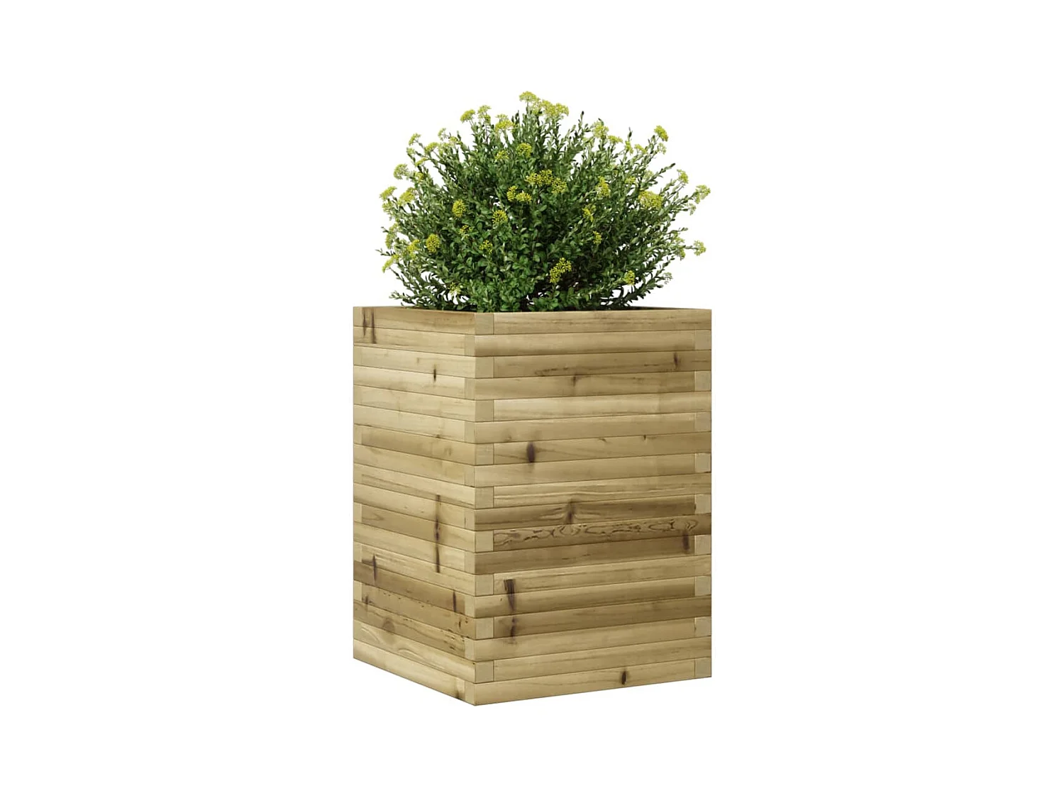 Fioriera da Giardino 50x50x68,5 cm in Legno di Pino Impregnato