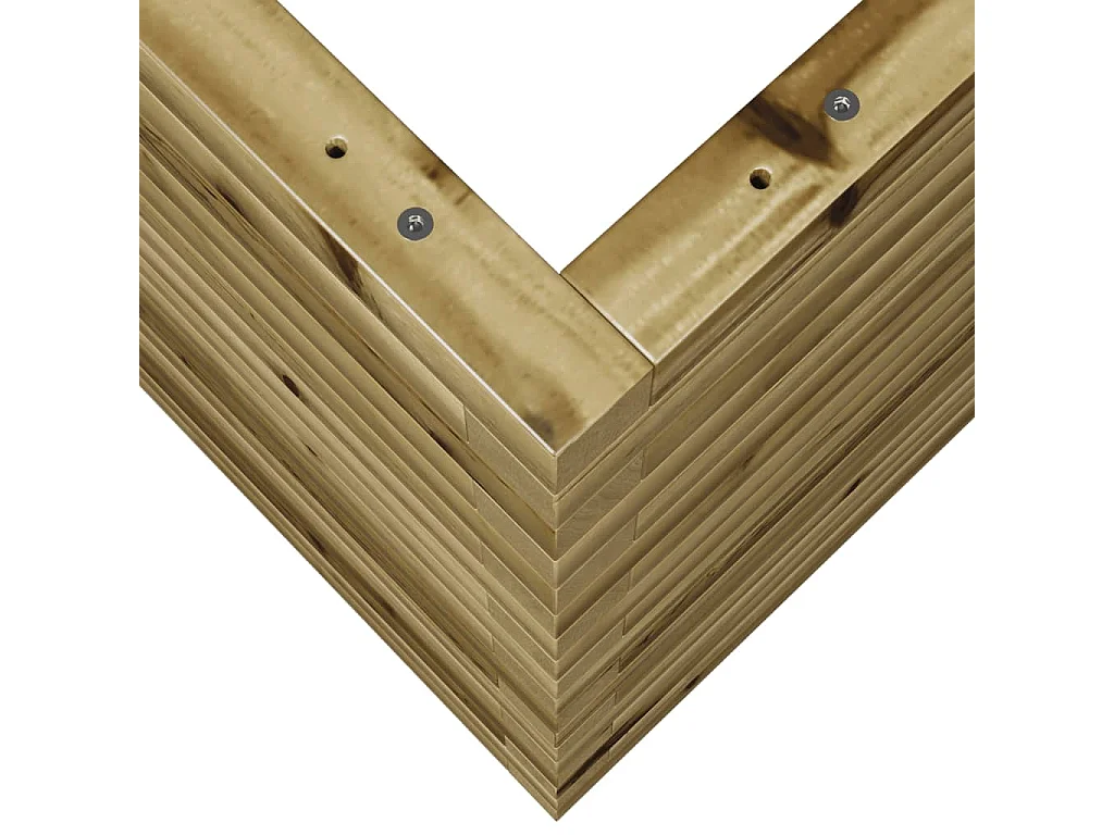 Fioriera da Giardino 50x50x68,5 cm in Legno di Pino Impregnato