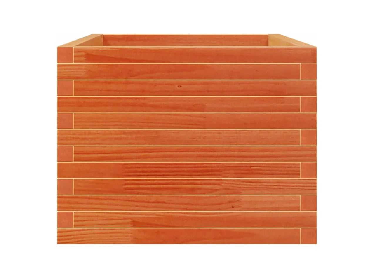 Fioriera Giardino Marrone Cera 110x60x49,5 Legno Massello Pino