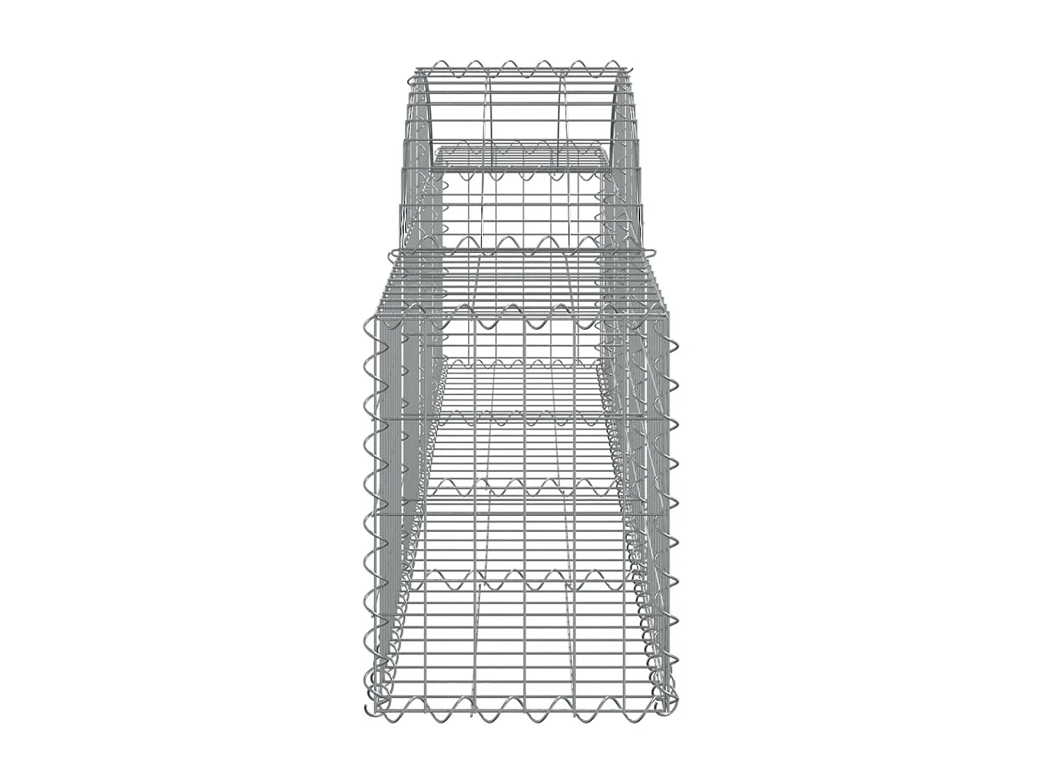 Cestos gabião arqueados 25pcs 200x30x40/60 cm ferro galvanizado