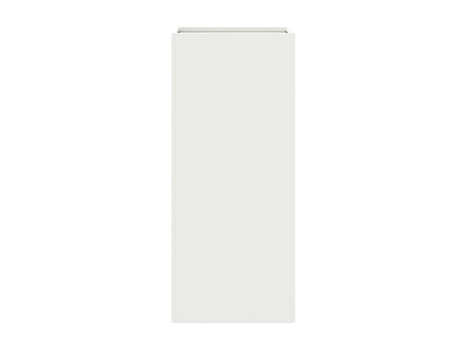 Vaso/floreira 32x29x75 cm aço branco