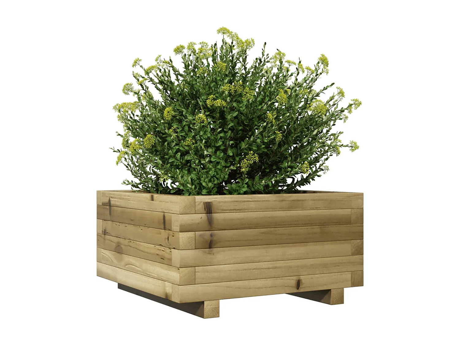 Jardinière 50x50x26,5 cm bois de pin imprégné