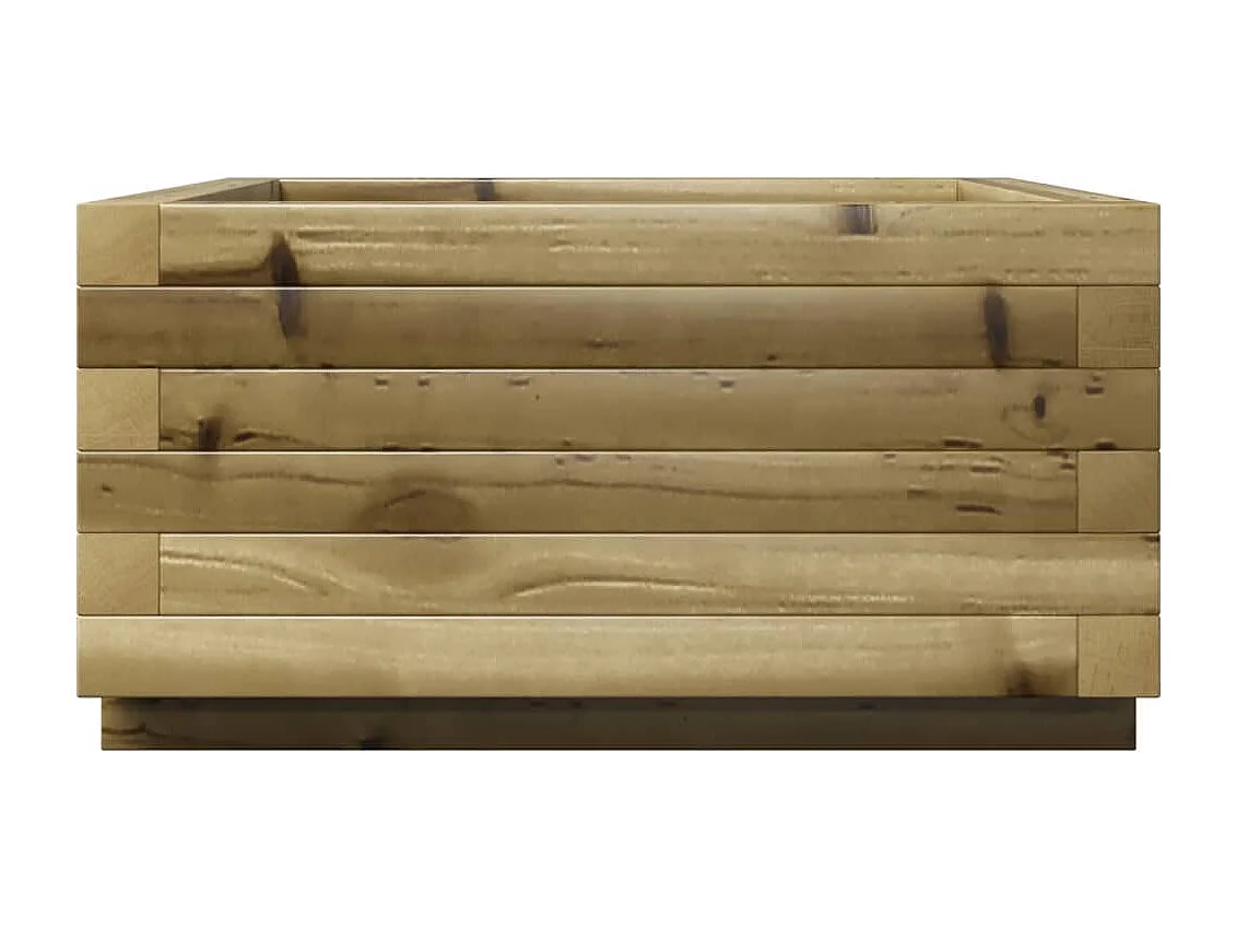 Jardinière 50x50x26,5 cm bois de pin imprégné