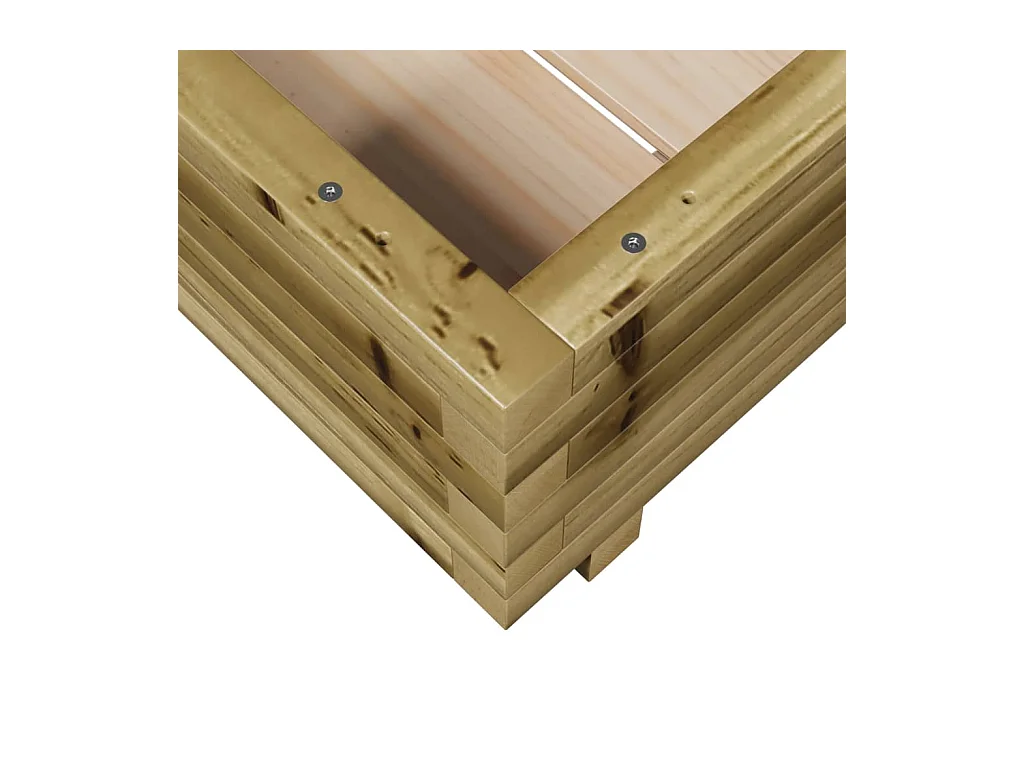 Jardinière 50x50x26,5 cm bois de pin imprégné
