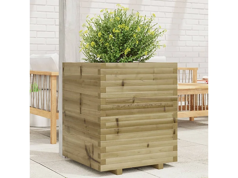 Jardinière 60x60x72 cm bois de pin imprégné