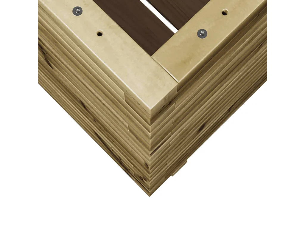 Pflanzkübel 60x60x72 cm Kiefernholz Imprägniert