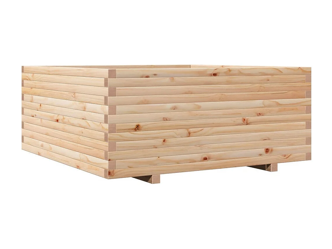 Jardinière 110x110x49,5 cm bois de pin massif