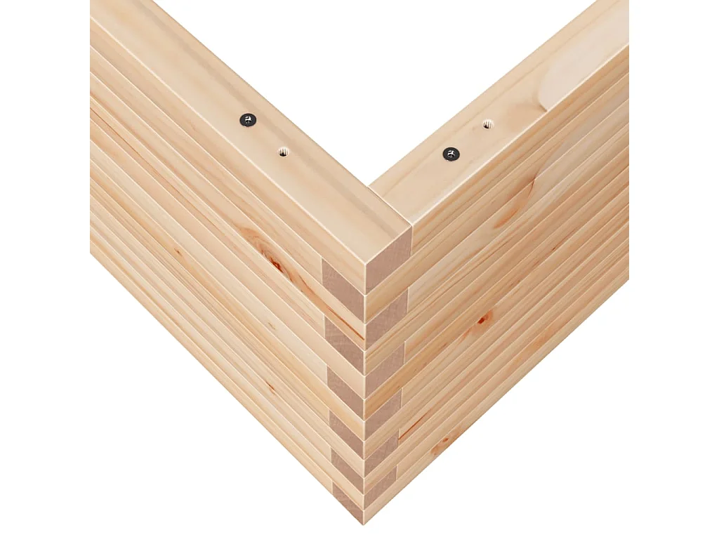 Jardinière 110x110x49,5 cm bois de pin massif