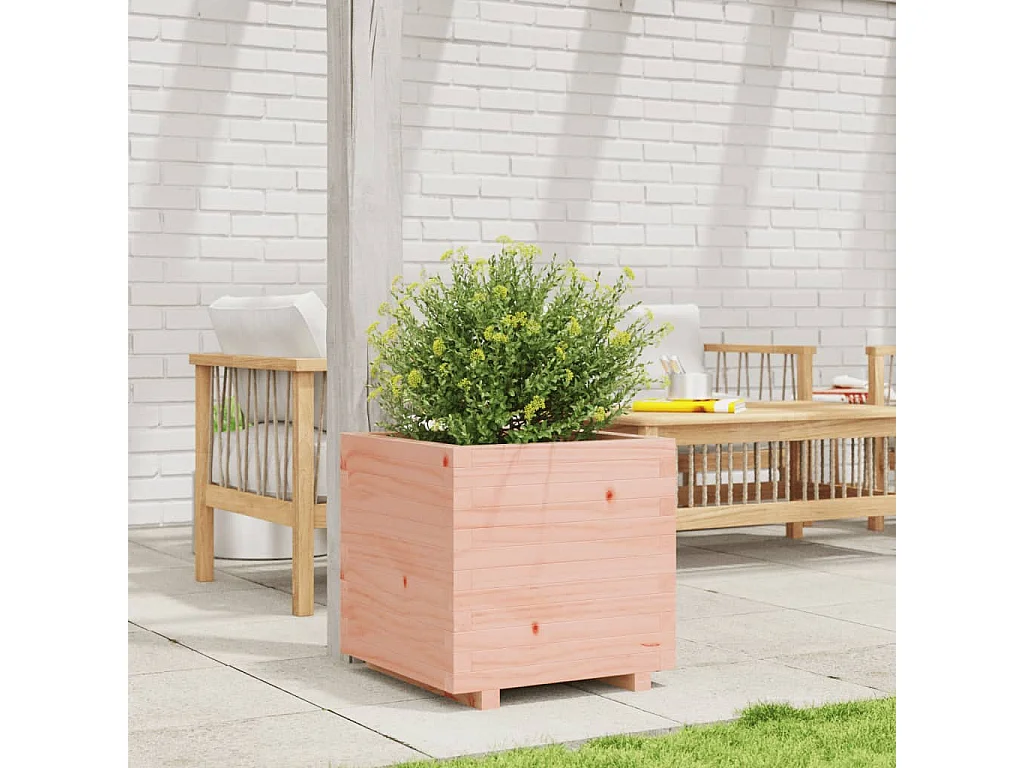 Jardinière 50x50x49,5 cm bois massif de douglas