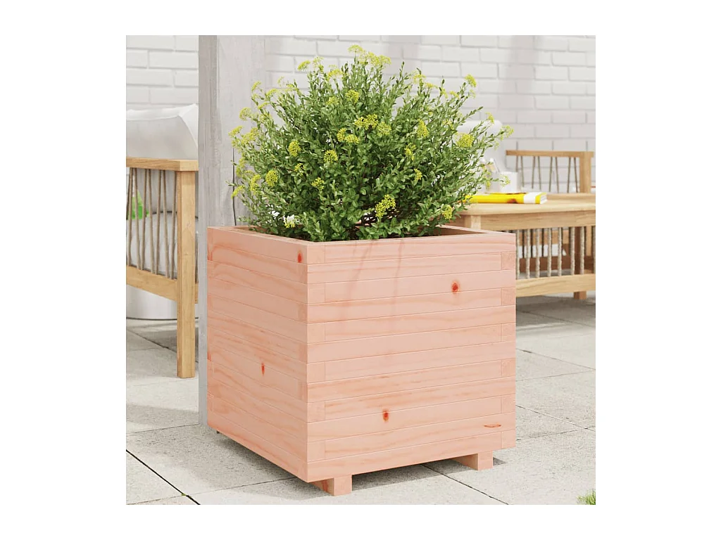 Jardinière 50x50x49,5 cm bois massif de douglas