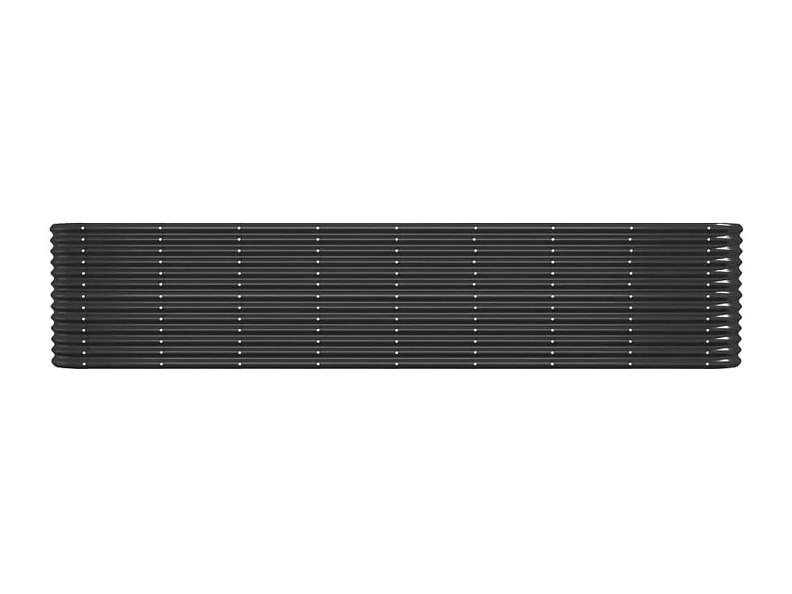 Lit surélevé de jardin Acier enduit de poudre Anthracite